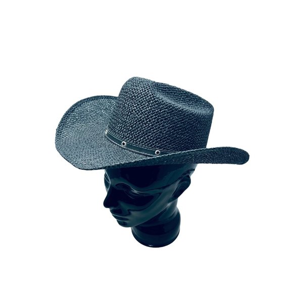 Tombstone Loom Explorer Black Hand Painted Unisex EXPLORER HAT Size 6 3/4 - Picture 9 of 13